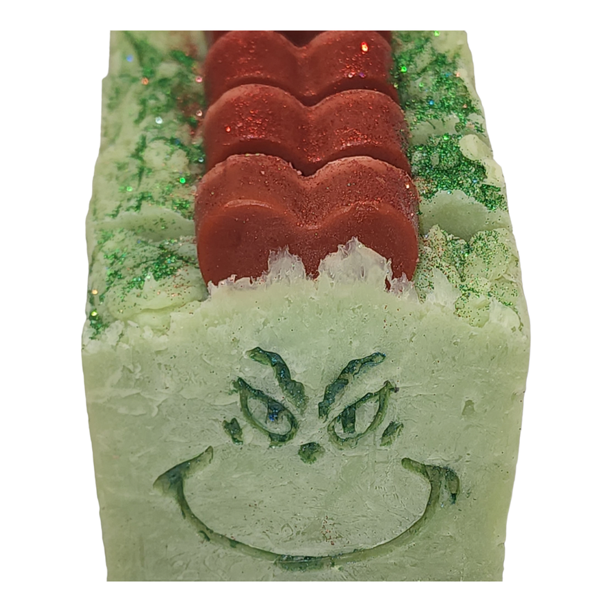 Grinchy Christmas Soap 6 oz - Stacy's Soap Suds
