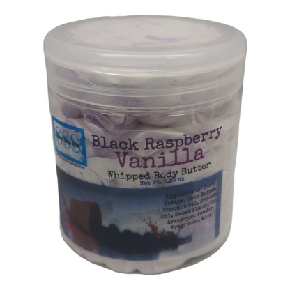 Black Raspberry Vanilla Whipped Body Butter - 5.25 oz - Stacy's Soap Suds