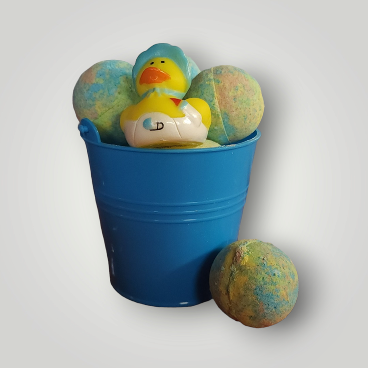 Fruity Loopy Bucket of Mini Bath Bombs 5 oz. - Stacy's Soap Suds