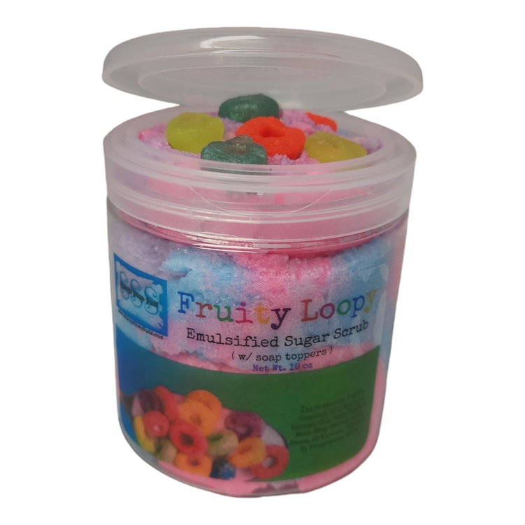 Fruity Loopy Emulsified Sugar Scrub  - 10 oz - Stacy's Soap Suds