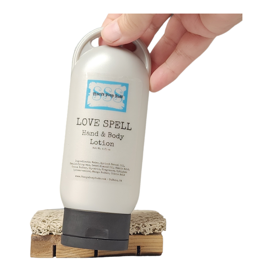 Love Spell Hand & Body Lotion - 4 oz - Stacy's Soap Suds