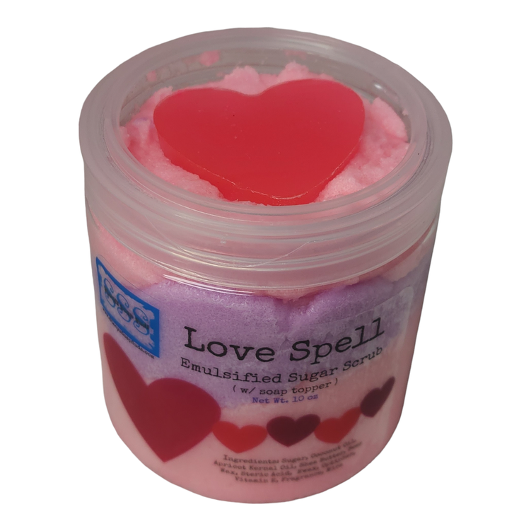 Love Spell Emulsified Sugar Scrub - 10 oz - Stacy's Soap Suds