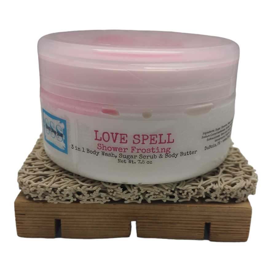 Whipped Shower Frosting - Love Spell 7 oz - Stacy's Soap Suds