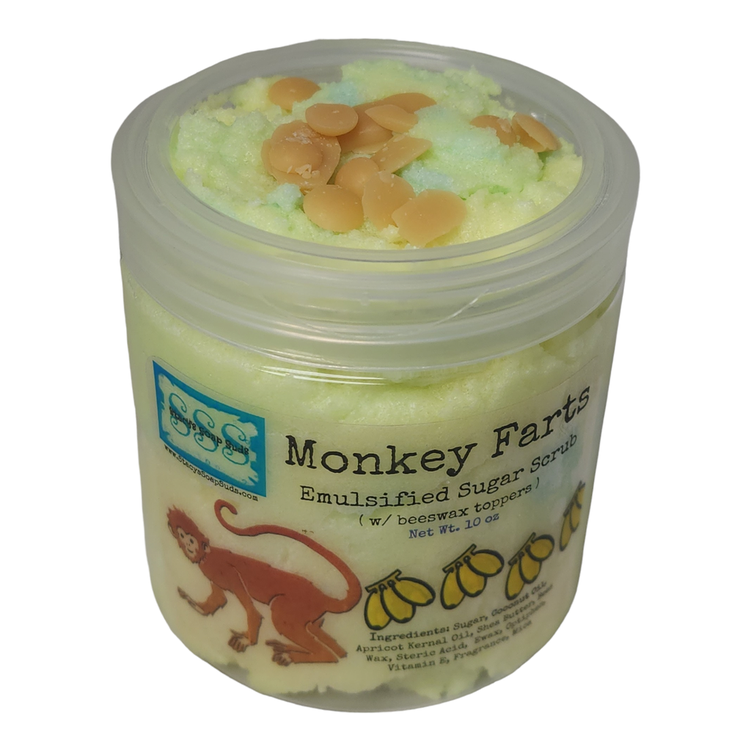 Monkey Farts Emulsified Sugar Scrub - 10 oz - Stacy's Soap Suds