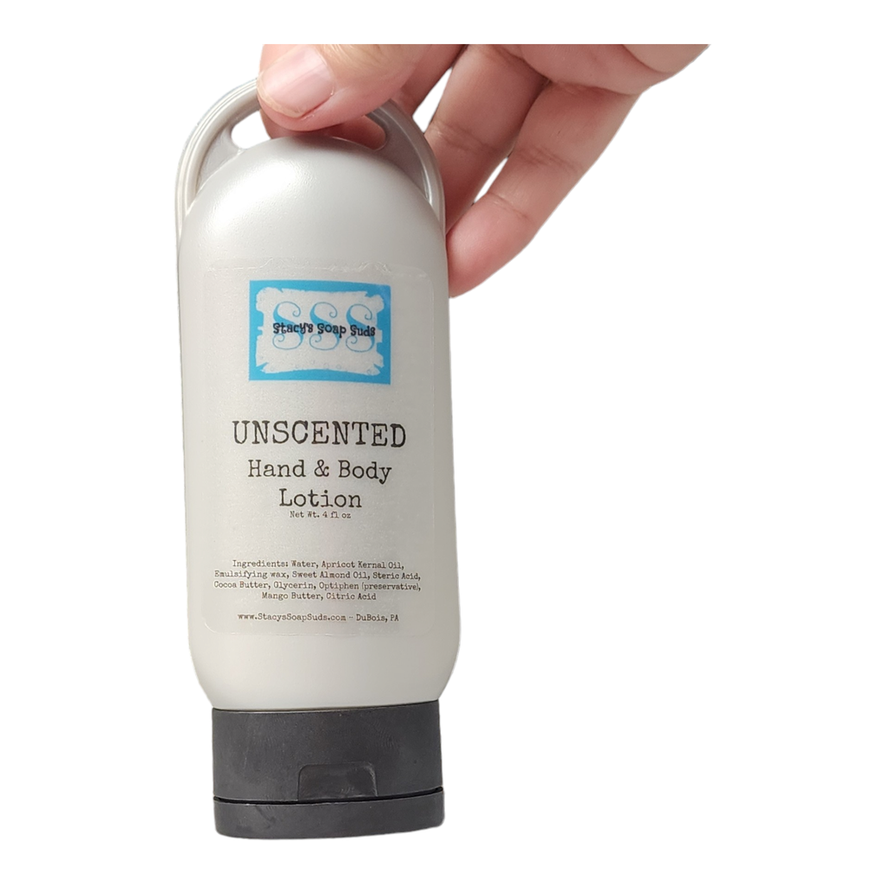 Unscented Hand & Body Lotion - 4 oz - Stacy's Soap Suds
