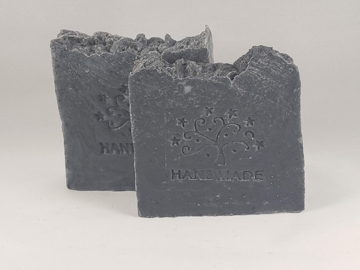 Black Charcoal Soap - Essential Oil Blend, great for facial soap - Stacy's Soap Suds
